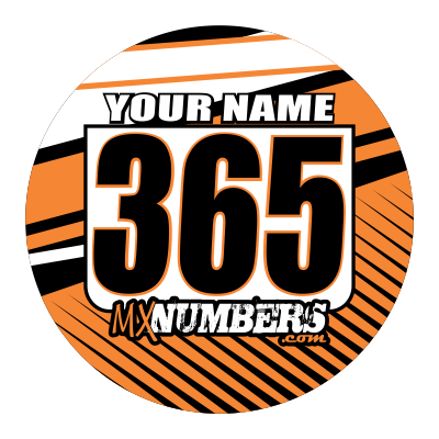 Pair of Mud Plug Decals for Hyper Tech Wheel -Clean Lines Design - MxNumbers