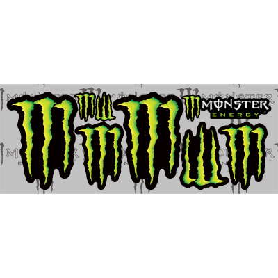 Vinyl Monster Energy Stickers Letter Logo Decals Kit