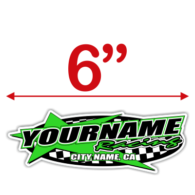 Custom Your Team Name Racing with Star Decals - MxNumbers