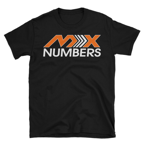 MxNumbers T-Shirt- Arrow-Orange -White-Unisex - MxNumbers
