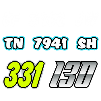 MxNumbers- Dirtbike, ATV & Kart Vinyl Race Number Graphics