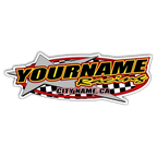 Custom Your Team Name Racing with Star Design Decals/Stickers -Trailer 6" 8" 12" 18" 28" 36" 48"
