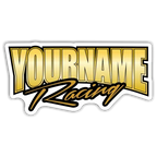 Custom Your Name Racing Trailer Decals
