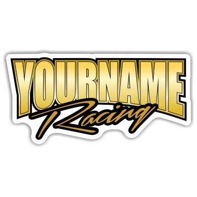 Custom Your Name Racing Trailer Decals