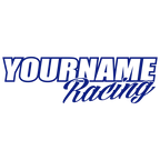 Custom Your Name Racing Decal/Graphic/Sticker for Trailer  -Single Color