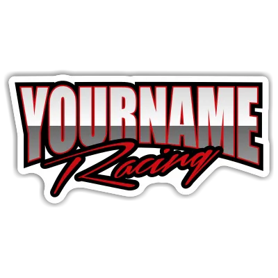 Custom Your Name Racing Trailer Decals