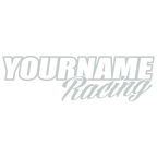 Custom Your Name Racing Decal/Graphic/Sticker for Trailer  -Single Color