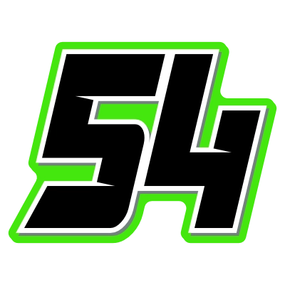 Multicolored Race Number Decal Graphics - 6s Design -