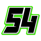 Multicolored Race Number Decal Graphics - 6s Design -