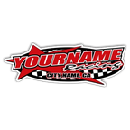 Custom Your Team Name Racing with Star Design Decals/Stickers -Trailer 6" 8" 12" 18" 28" 36" 48"
