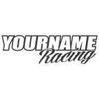 Custom Your Name Racing Decal/Graphic/Sticker for Trailer  -Single Color
