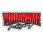 Custom Your Name Racing Trailer Decals