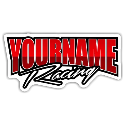 Custom Your Name Racing Trailer Decals