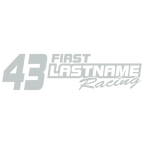 Custom Your Text & Number Racing Graphics in Single Color
