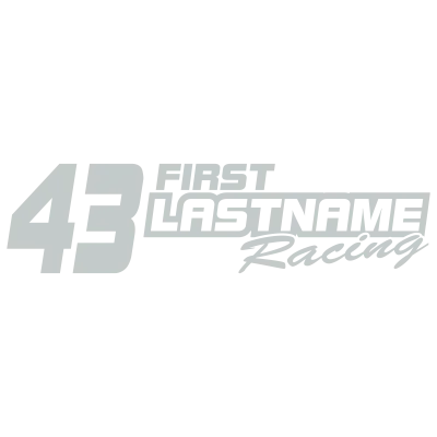 Custom Your Text & Number Racing Graphics in Single Color