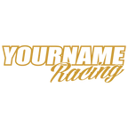 Custom Your Name Racing Decal/Graphic/Sticker for Trailer  -Single Color