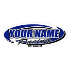 Custom Your Team Name Racing Oval Decals/Stickers -Trailer 6" 8" 12" 18" 28" 36" 48"