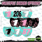 ODI Plate Decal Uncanned Energy Series - Sakura Cherry Blossom Design