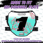 ODI Plate Decal Uncanned Energy Series - Sakura Cherry Blossom Design