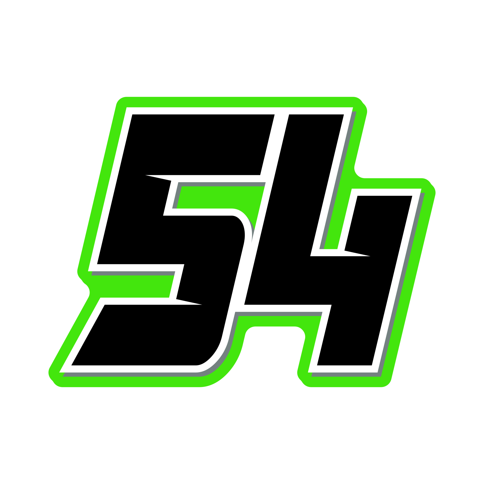 Multicolored Race Number Decal Graphics - 6s Design -