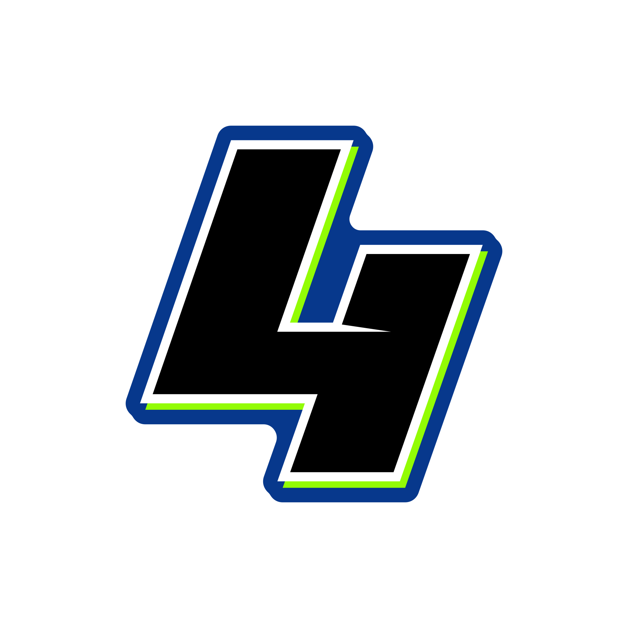 Multicolored Race Number Decal Graphics - 6s Design -