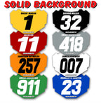 BMX Plate Decal Custom Number, Name and Colors | Fits Stacyc Plate