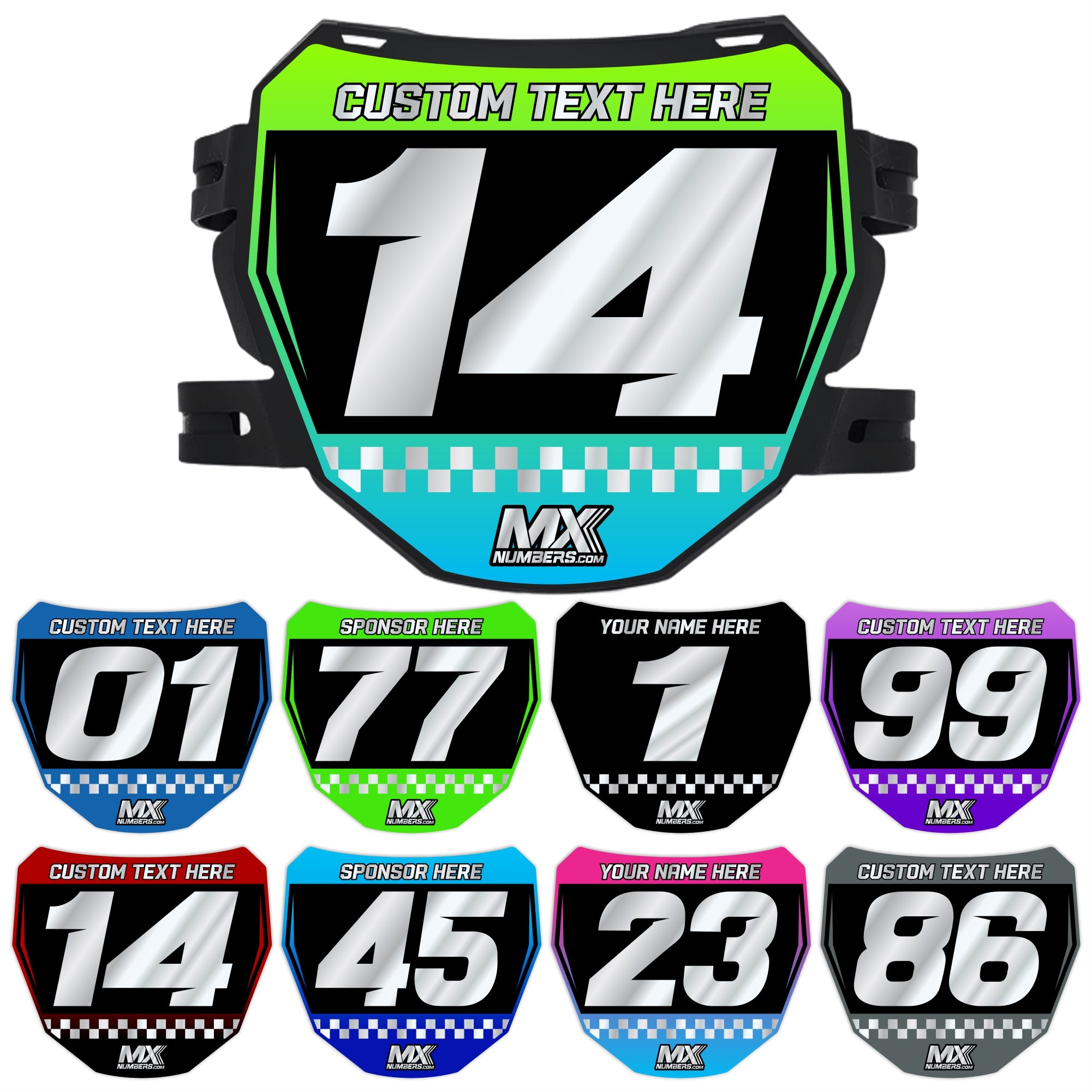 Custom Chrome ODI Downhill Plate Decal