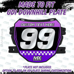 Custom Chrome ODI Downhill Plate Decal
