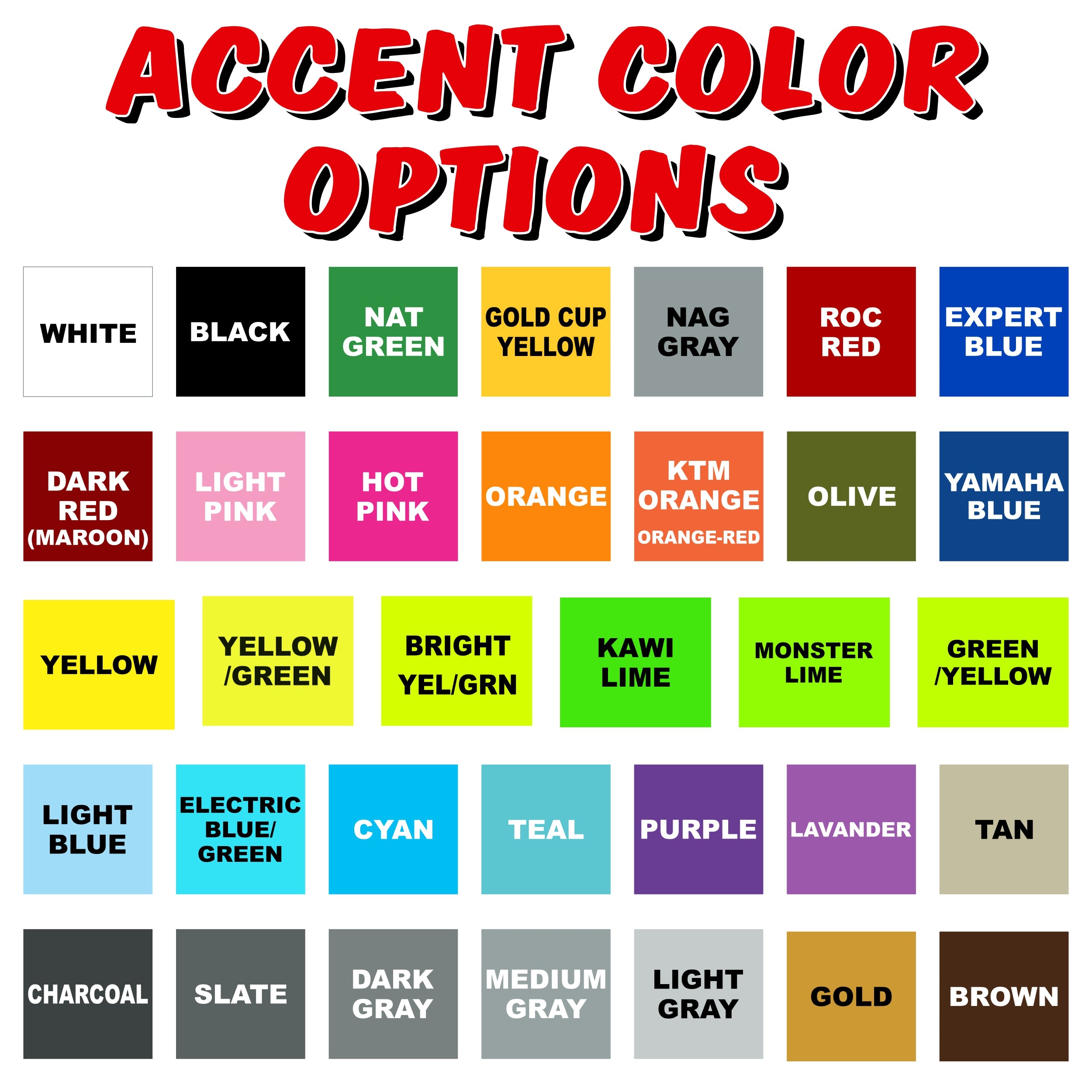 BMX Plate Decal Custom Number, Name and Colors | Fits Stacyc Plate