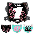 Motocutz Plate Decal Uncanned Energy Series - Sakura Cherry Blossom Design