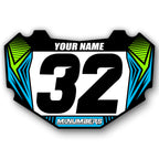 BMX Plate Decal Custom Number, Name and Colors | Fits Stacyc Plate
