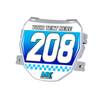 Custom ODI Downhill Plate Decal -Checkered Design