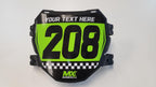 Custom ODI Downhill Plate Decal -Checkered Design