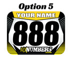 ProStyle Design Rectangle Race Number Graphics with Name