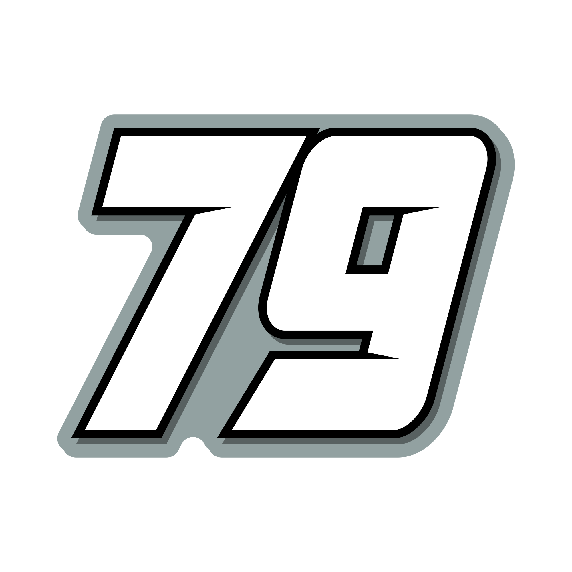 Multicolored Race Number Decal Graphics - 6s Design -