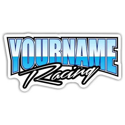 Custom Your Name Racing Trailer Decals