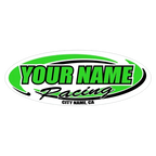 Custom Your Team Name Racing Oval Decals/Stickers -Trailer 6" 8" 12" 18" 28" 36" 48"