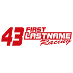 Custom Your Text & Number Racing Graphics in Single Color