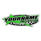 Custom Your Team Name Racing with Star Design Decals/Stickers -Trailer 6" 8" 12" 18" 28" 36" 48"