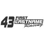 Custom Your Text & Number Racing Graphics in Single Color