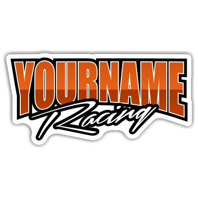 Custom Your Name Racing Trailer Decals