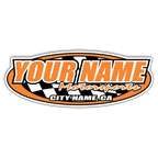 Custom Your Team Name Motorsports Oval Decals/Stickers -Trailer 6" 8" 12" 18" 28" 36" 48"