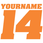 Single Color Race Number Decals With Name