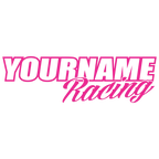 Custom Your Name Racing Decal/Graphic/Sticker for Trailer  -Single Color