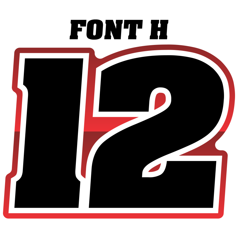 Multicolored Race Numbers -Printed & Laminated- - MxNumbers