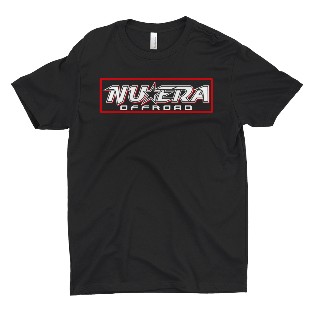 Nu Era T-Shirt White and Red on Black Tee