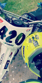 Sinlge Color Race Number Decals -SX MX ATV AMA Dirt Bike Kart Dirtbike