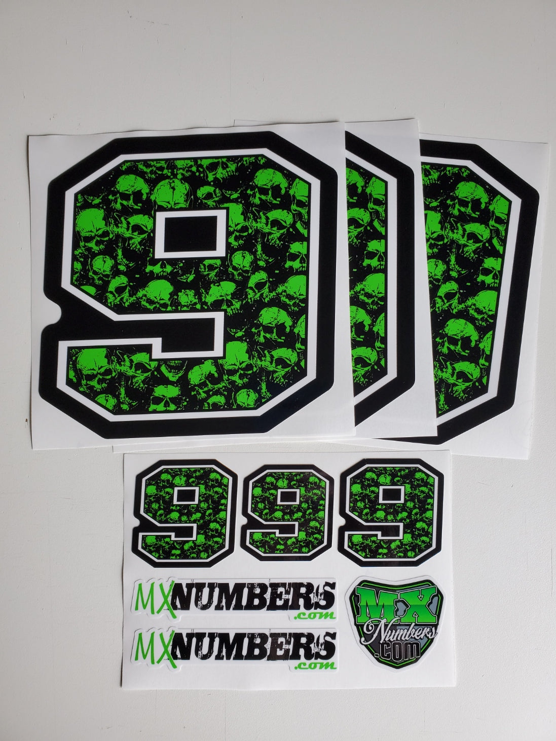 Skull Design Race Number Graphics