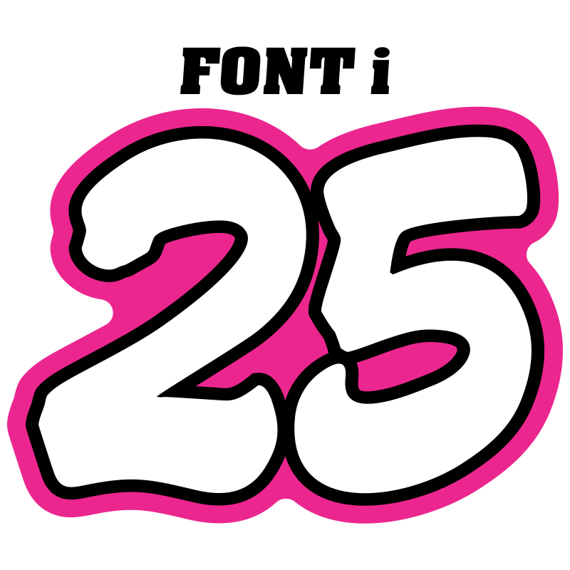 Multicolored Race Numbers -Printed & Laminated- - MxNumbers