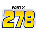 Multicolored Race Numbers -Printed & Laminated- - MxNumbers